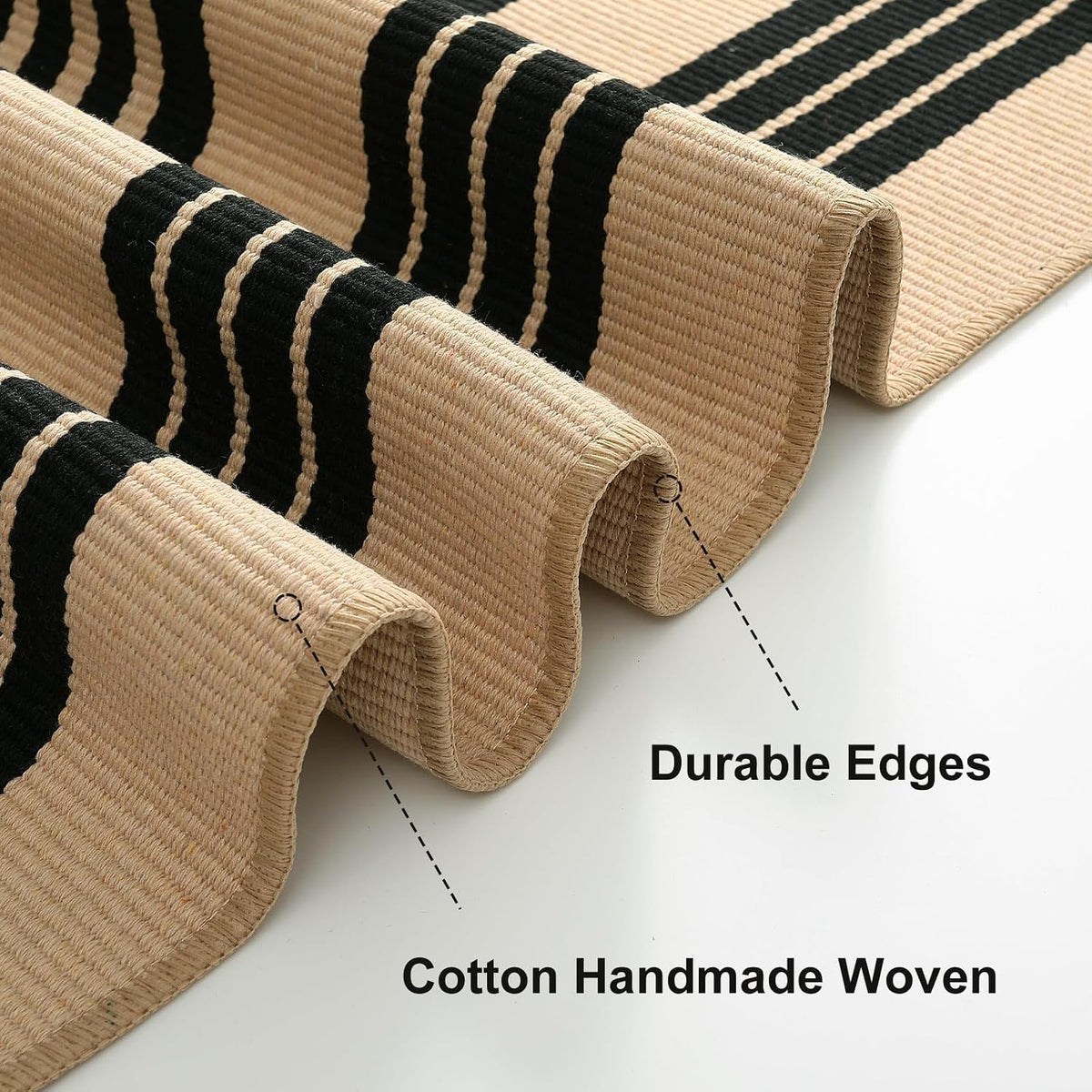 Front Door Mat 24"X51", Striped Porch Rug Outdoor Door Mat Fall Decor