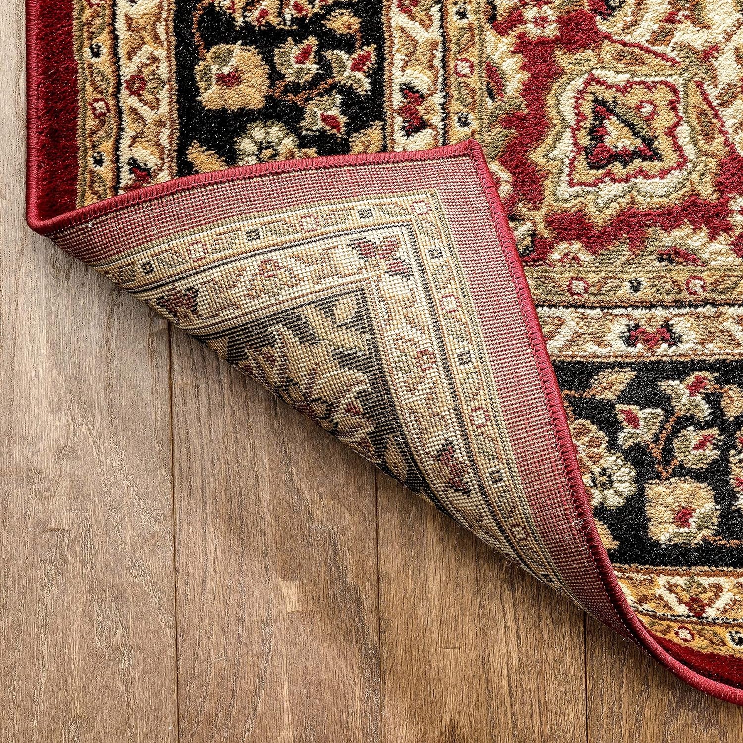 Barclay Medallion Kashan Red Traditional Area Rug (5'3" X 7'3")