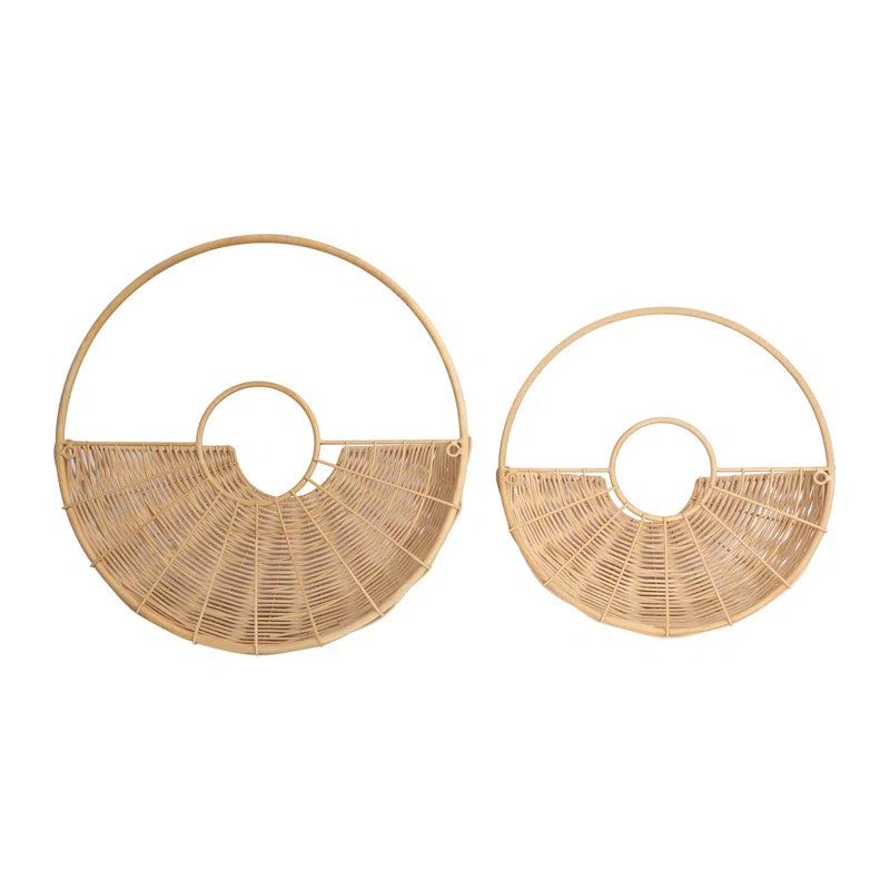 Baya Basket Rattan Wall Décor Set