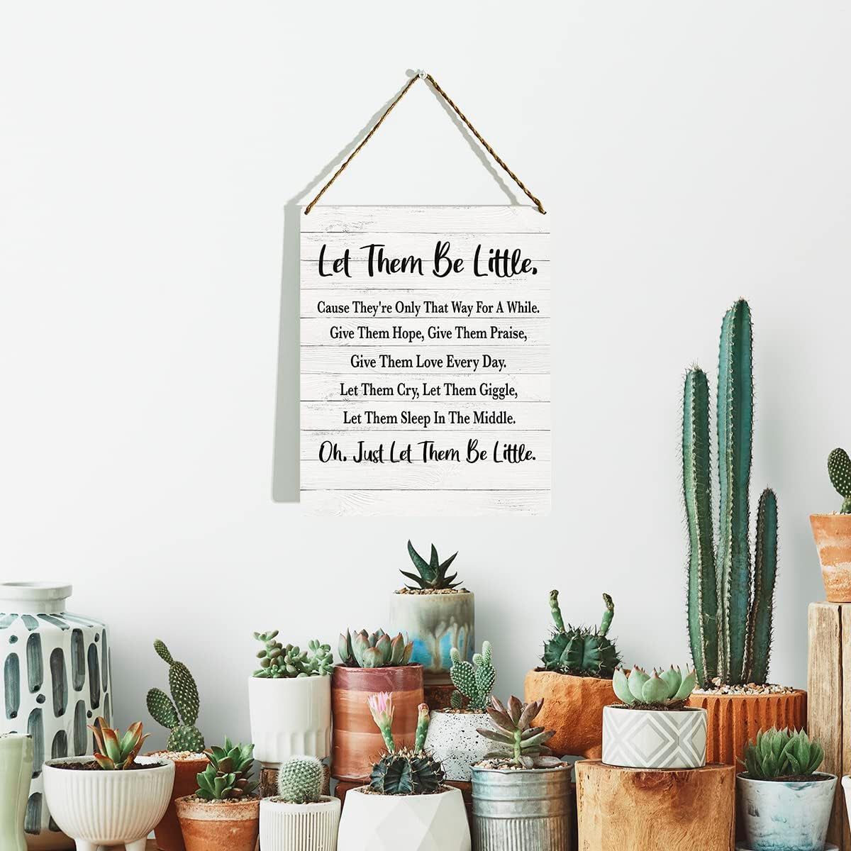 Let Them Be Little, Nursery Quotes Wall Art, Gender Neutral Nursery Art, 8X10 Inch (Gms628)