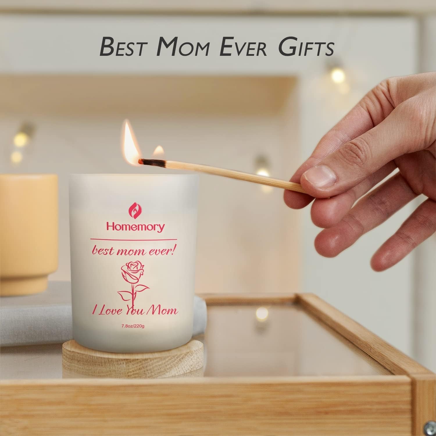 Rose Scented Aromatherapy Candle 