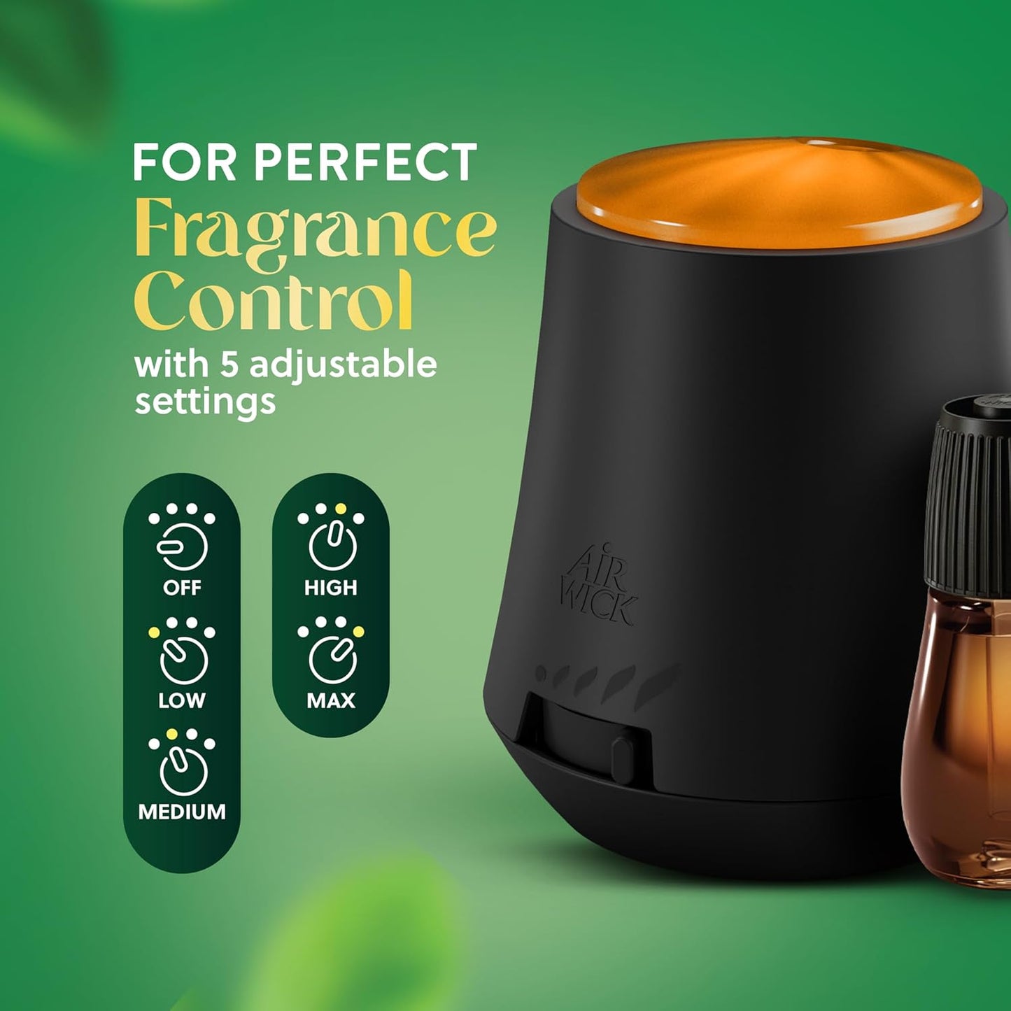 Essential Mist Starter Kit, Diffuser + 1 Refill, Lavender and Almond Blossom, Air Freshener, Essential Oils