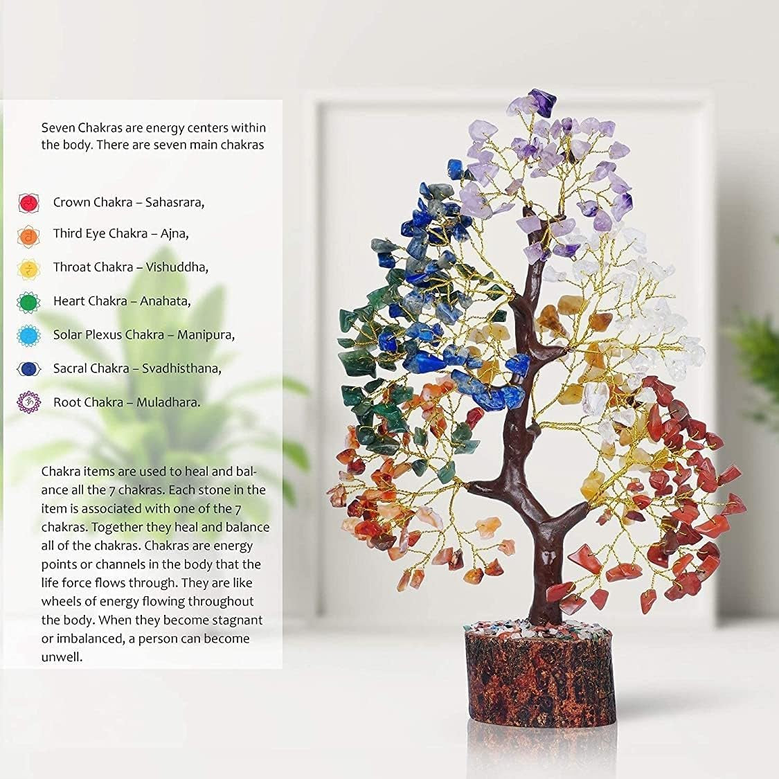 Chakra Tree of Life - Crystal Tree for Positive Energy