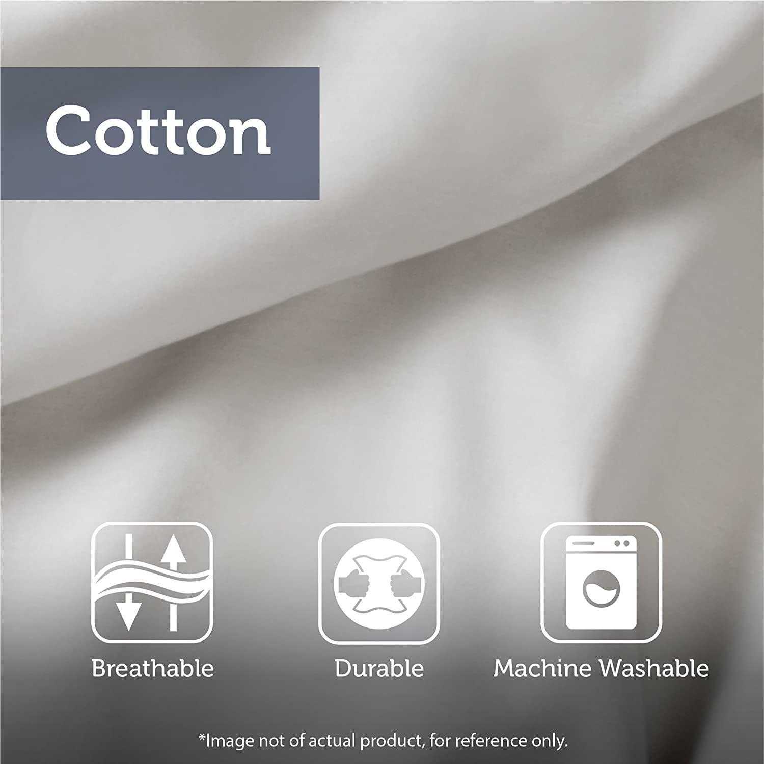 Essentials Cal King Comforter Set, Bed in a Bag, Watercolor Print Coastal Comforter & Chambray Cotton Sheet Set (104 in X 92 In) 9 Piece