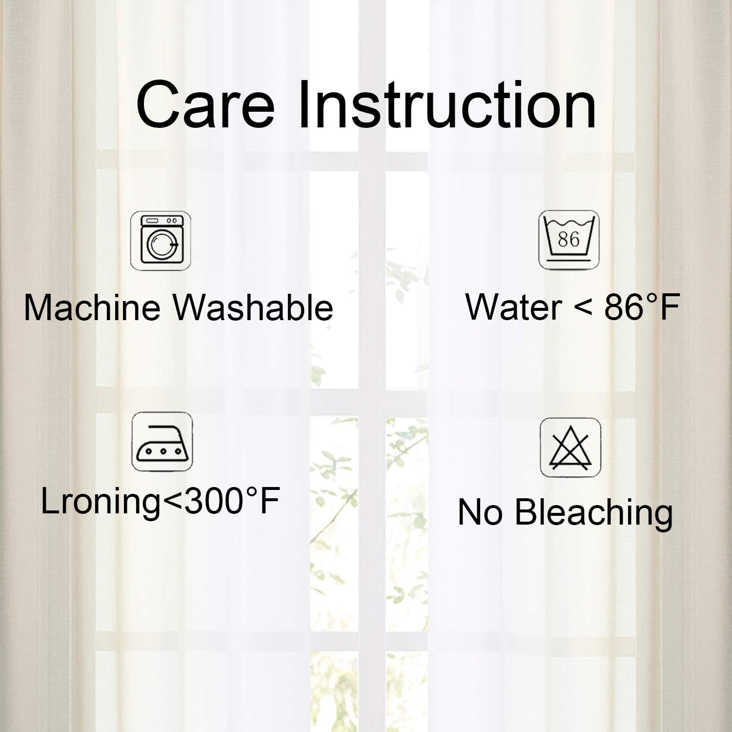 Ombre Faux Linen Sheer Curtains Rod Pocket, Privacy and Light Filtering, 2 Tone Reversible Gradient Voile Semi Window Curtains, Set of 2 Panels, Brown, 54 X 84 Inch Length