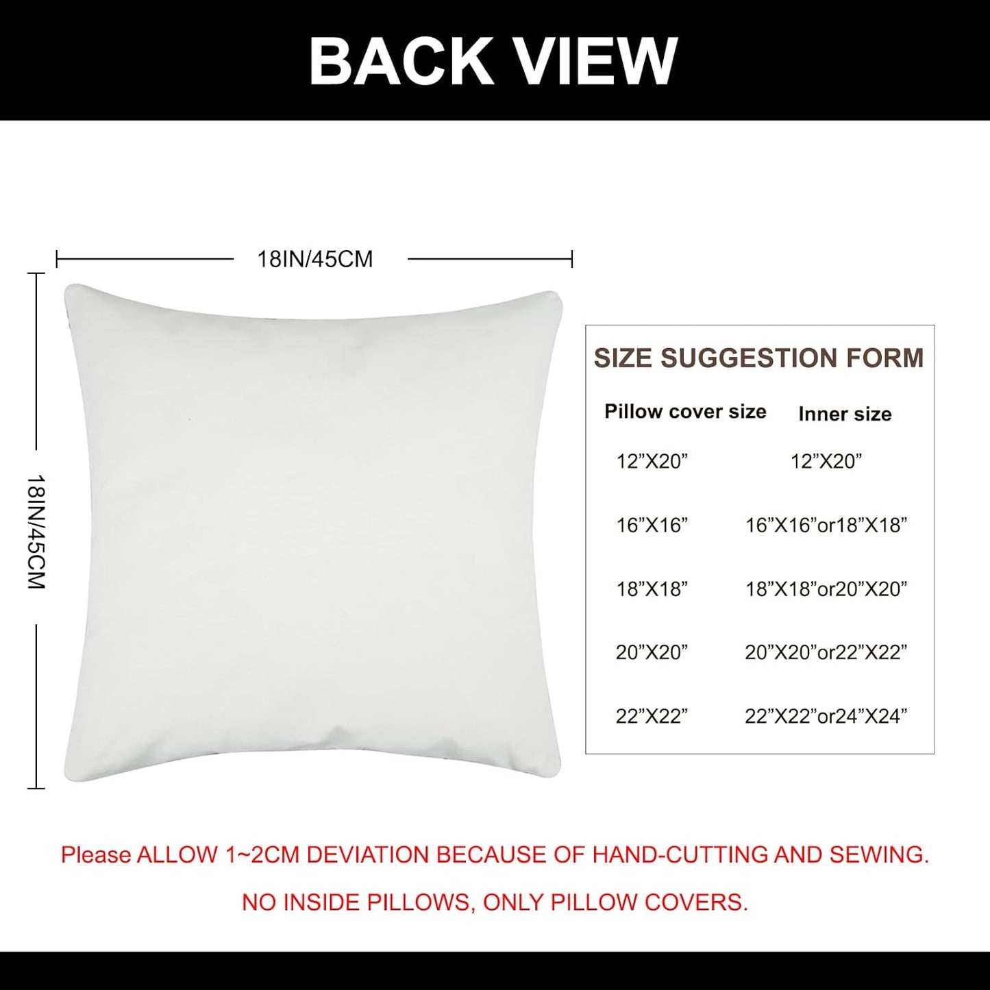 20X20 Pillow Covers Set of 2 Farmhouse Decor Stripe Patchwork Linen Modern Faux Leather, Gray