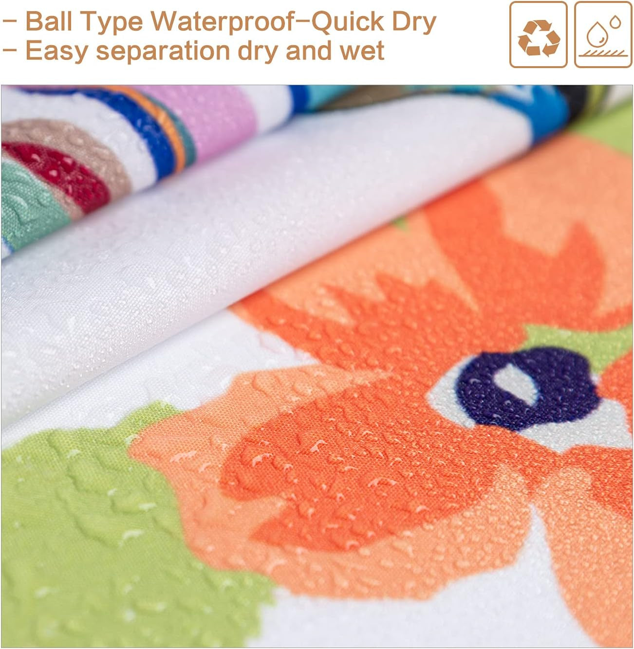 Watercolor Hummingbird Floral Shower Curtain, Spring Pink Peach Blossom Butterfly Bird, Waterproof Polyester Fabric with Hooks, 72 X 72 Inches