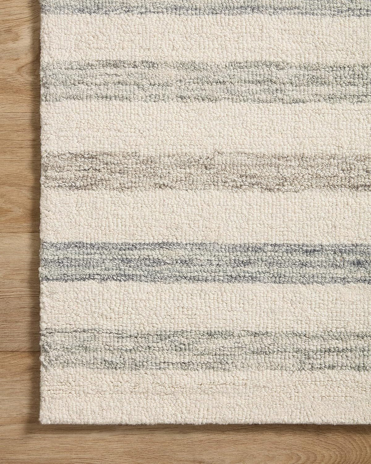 Chris Loves Julia, Chris Collection CHR-05 Ivory/Slate 2'-3'' X 3'-9'', .50" Pile Height, Accent Rug