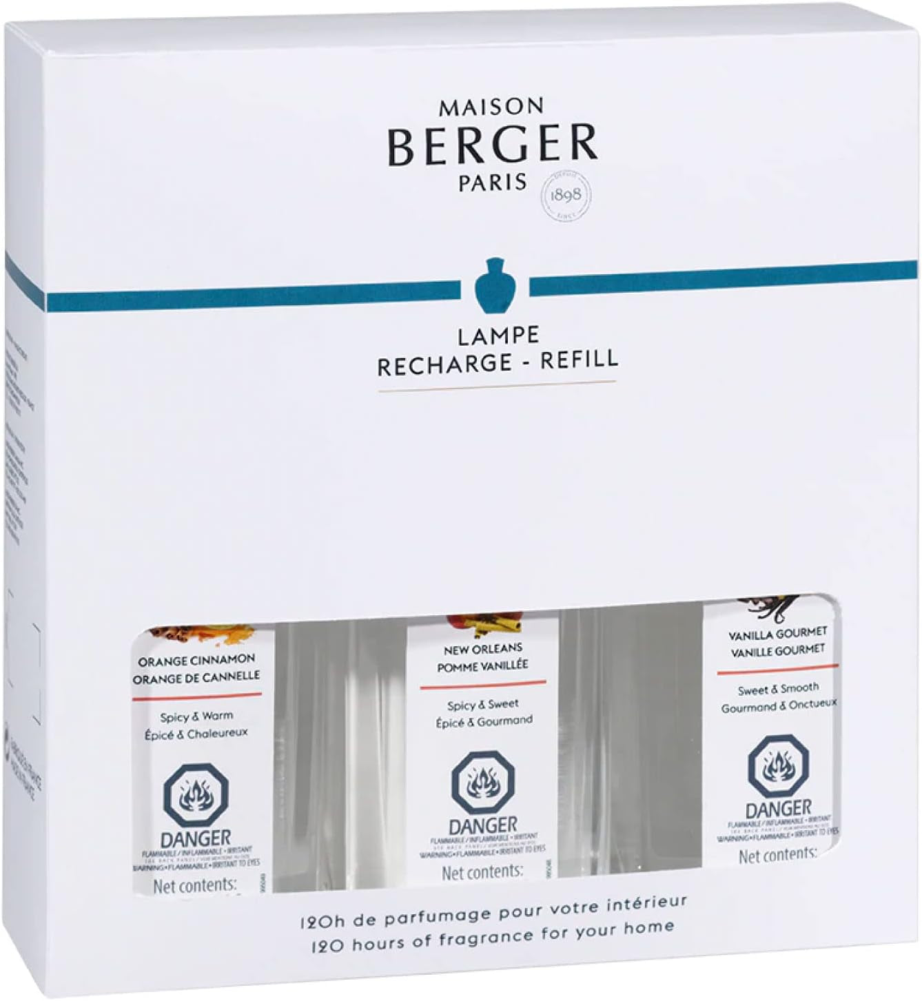 Lampe Berger Fragrance Oil Diffuser - 3 X 8.45 Fluid Ounces - 3X250 Milliliters (Trio Warm)