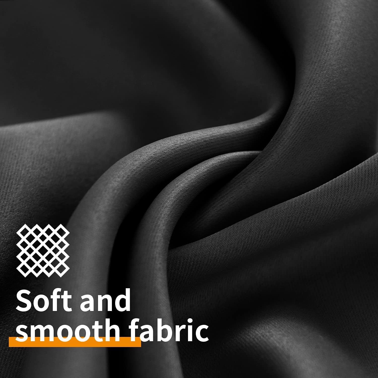 Black Blackout Curtains 84 Inches Long 2 Panels - Thermal Insulated Drapes with Grommet, 52 X 84 Inch
