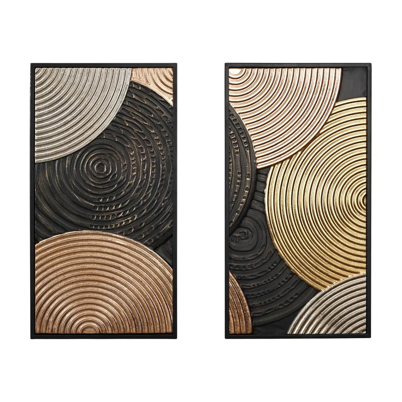 Modern Abstract Wall Art on Metal
