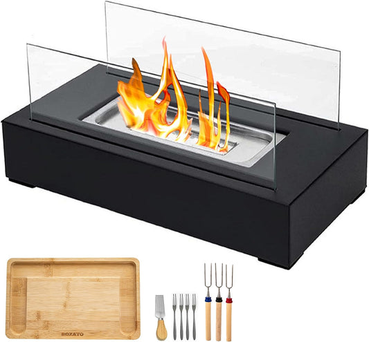 Tabletop Fire Pit with Smores Maker Kit Portable Indoor/Outdoor