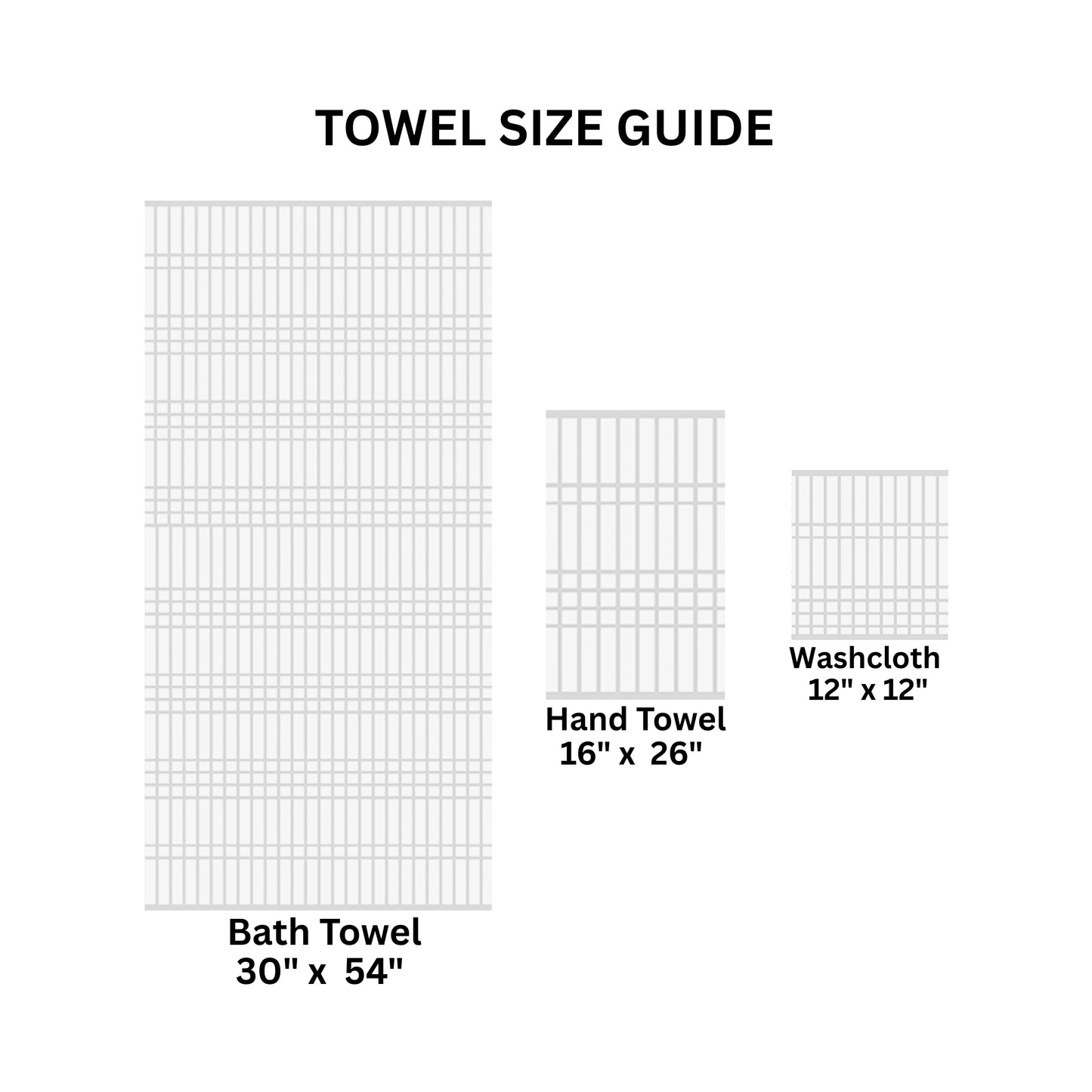 Performance Cotton 6-Piece Bath Towel Set, Super Soft Quick Dry Fade Resistant, Textured White