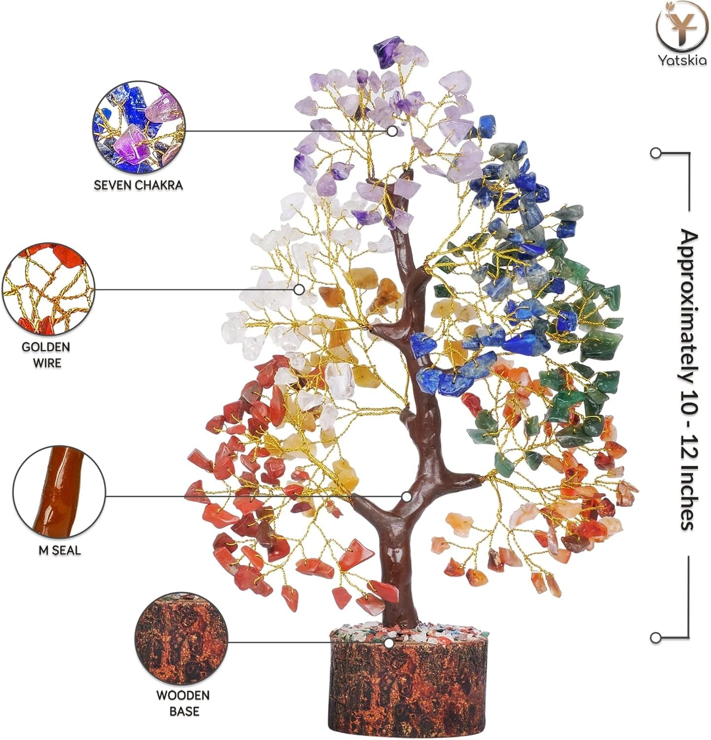 Chakra Tree of Life - Crystal Tree for Positive Energy