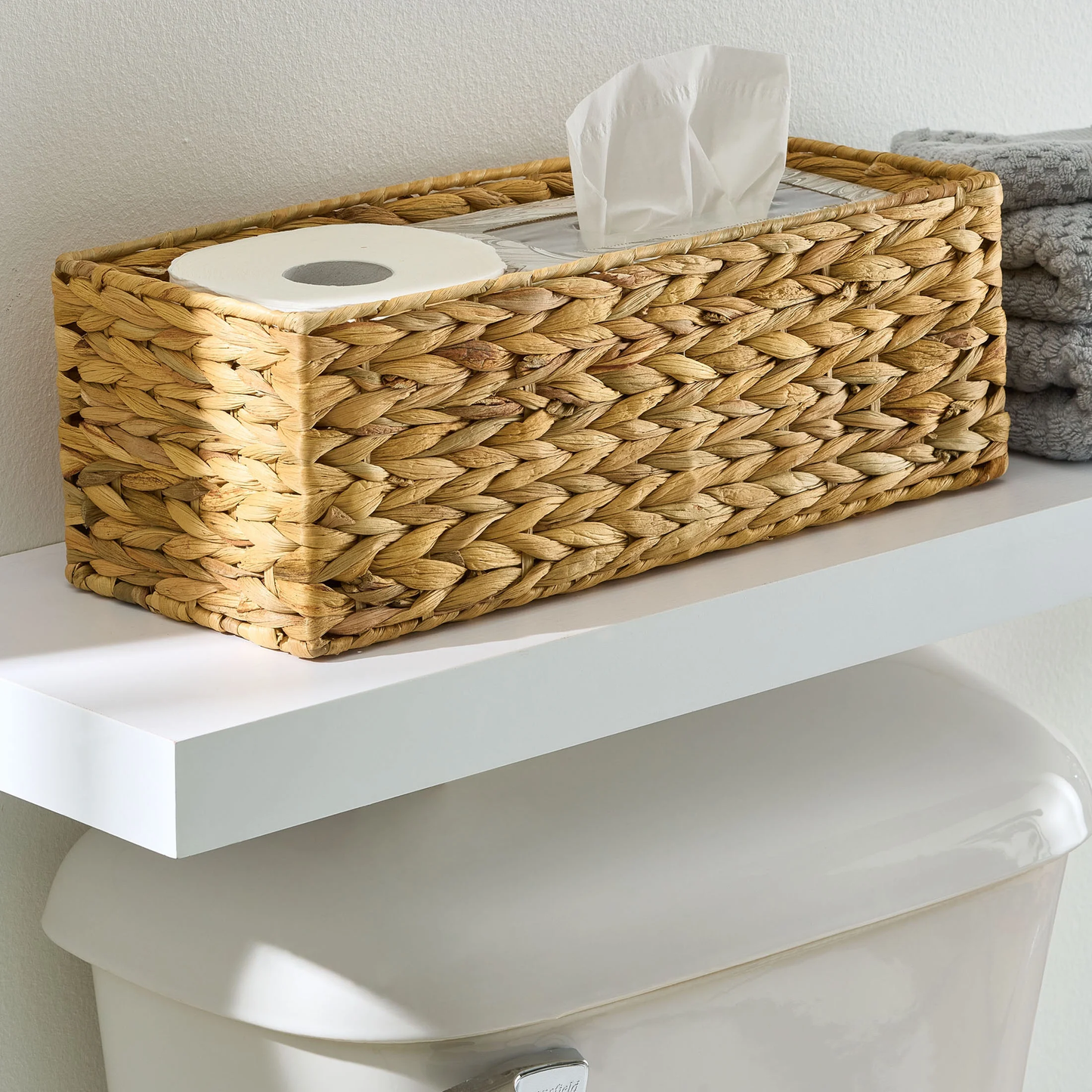 (4 Pack)  Brown Hyacinth Organizer Basket