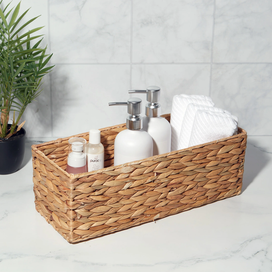 (4 Pack)  Brown Hyacinth Organizer Basket