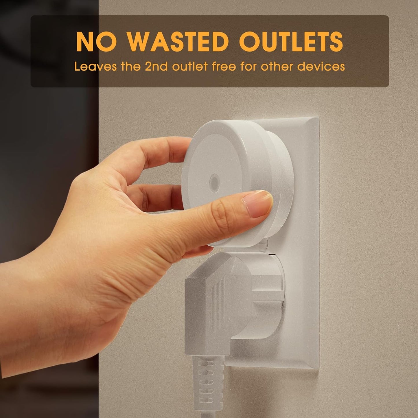 LED Baby Night Lights Plug into Wall [4Pack], Nightlight with Light Sensors, Warm White