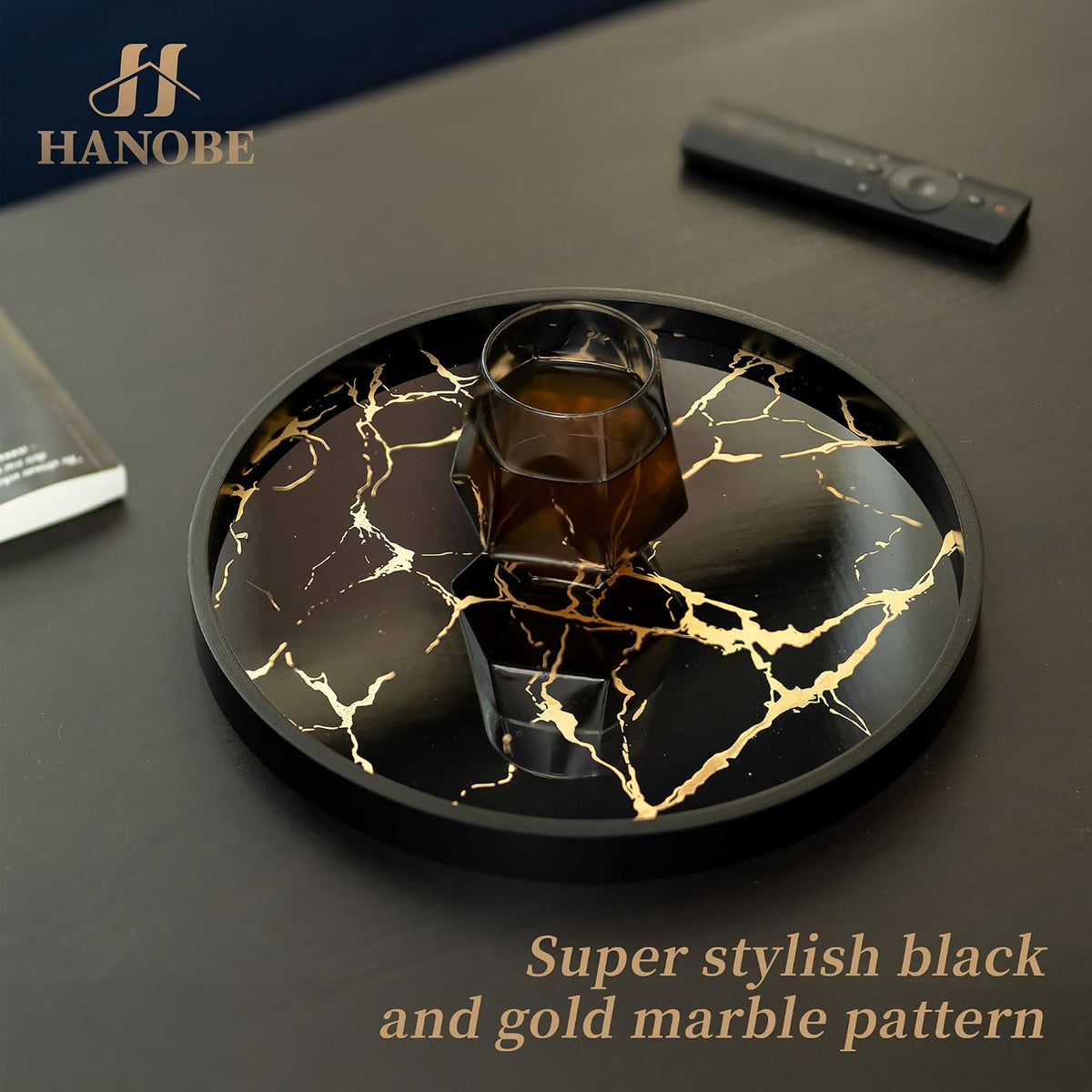 Decorative Tray for Home Decor round Serving Trays for Coffee Table