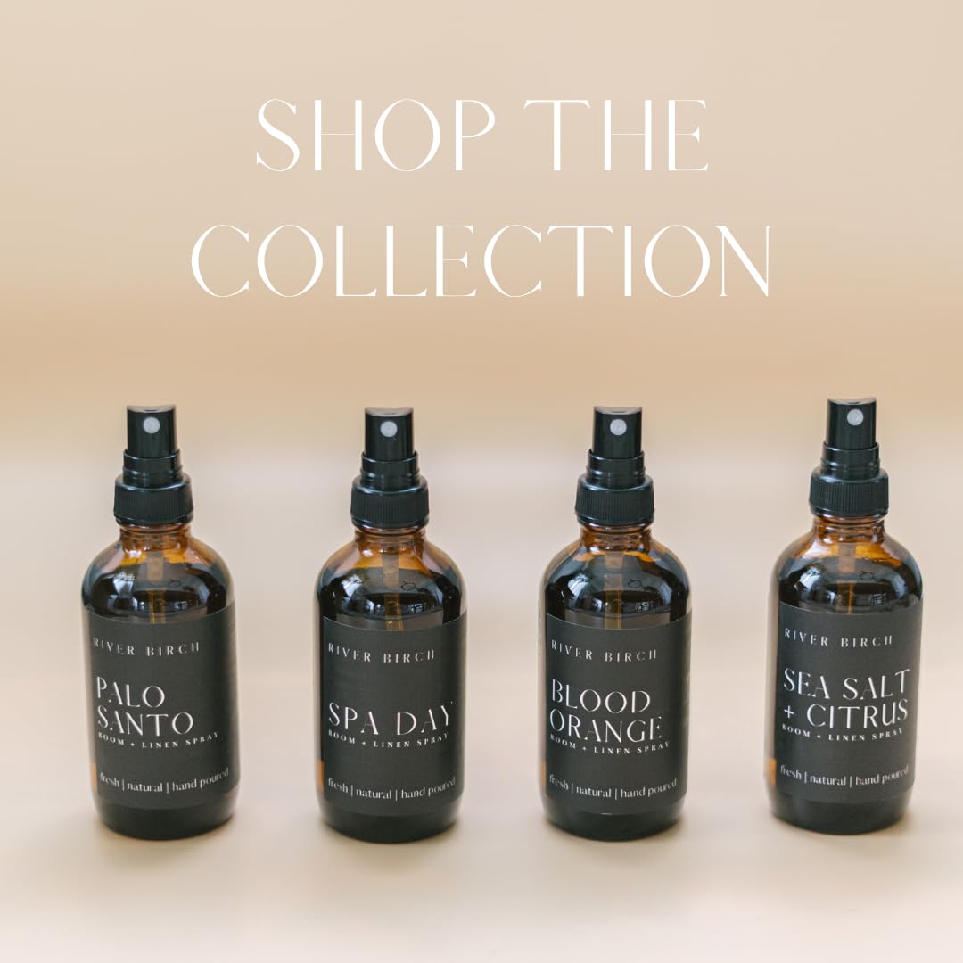 Luxury Linen and Room Spray - Tobacco Vanilla Home Signature Scent - Room Fragrance Spray - Fragrant Fresh Linen Air Freshener for Bedding - Handmade in Texas - 4 Oz Glass Amber Bottle
