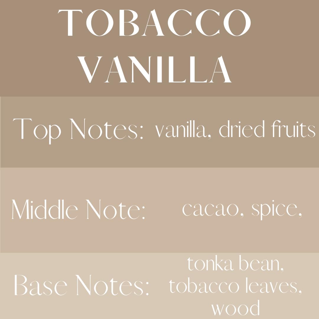 Luxury Linen and Room Spray - Tobacco Vanilla Home Signature Scent - Room Fragrance Spray - Fragrant Fresh Linen Air Freshener for Bedding - Handmade in Texas - 4 Oz Glass Amber Bottle