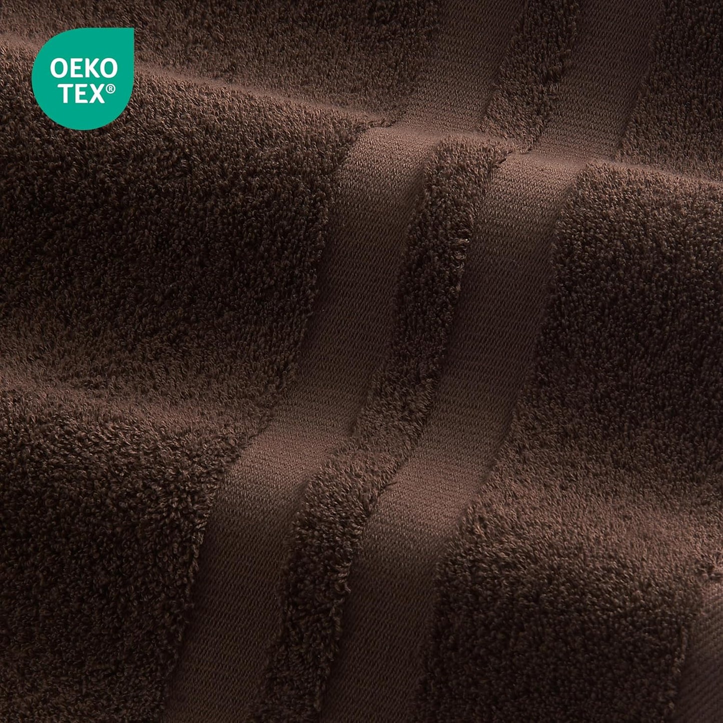 Premium 6 Piece Towel Set, 100% Turkish Cotton Soft Absorbent Towels (Chocolate Brown, 6 Piece Towel Set)