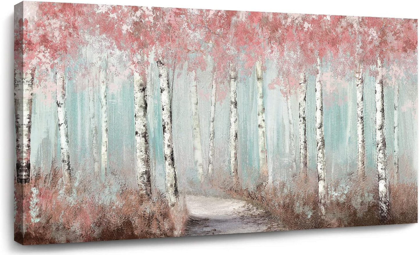 Wall Art Decor Picture, Pink Trees Wall Decor 20"X 40"