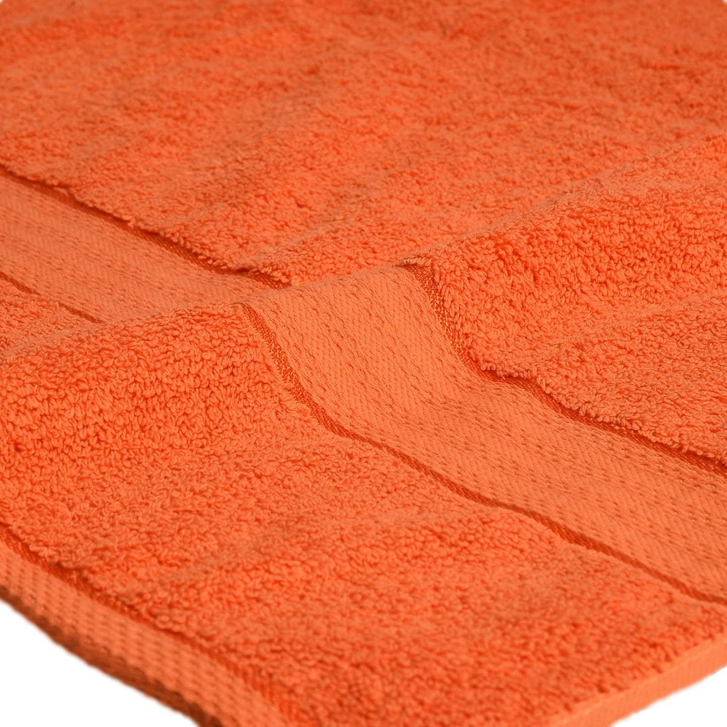 Premium 8-Piece Towel Set - Luxury Hotel & Spa Quality - Durable Ultra Soft Highly Absorbent - Orange