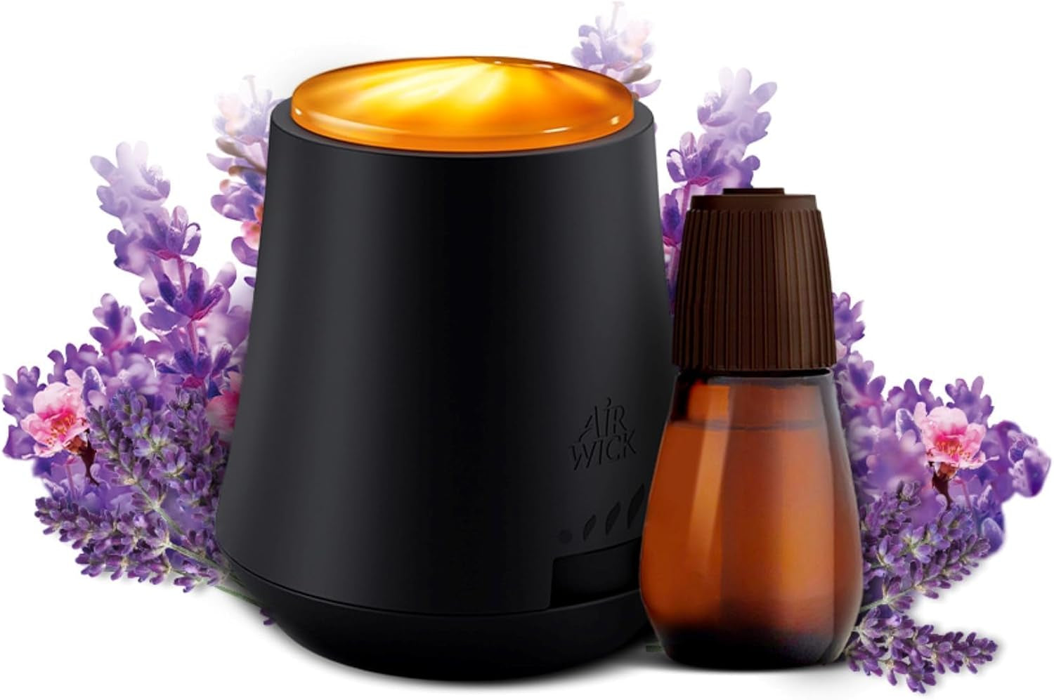 Essential Mist Starter Kit, Diffuser + 1 Refill, Lavender and Almond Blossom, Air Freshener, Essential Oils