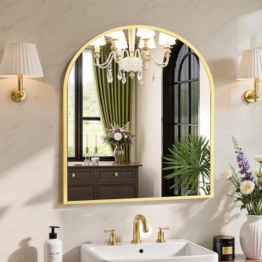 31X32 Bathroom Mirrors for Wall, Arched Mirror for over Sink
