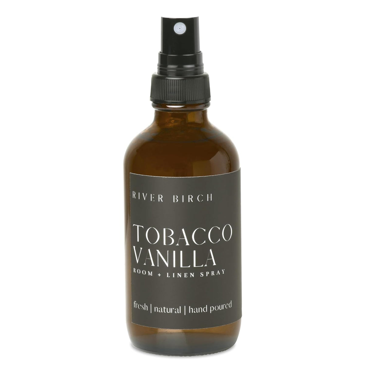 Luxury Linen and Room Spray - Tobacco Vanilla Home Signature Scent - Room Fragrance Spray - Fragrant Fresh Linen Air Freshener for Bedding - Handmade in Texas - 4 Oz Glass Amber Bottle