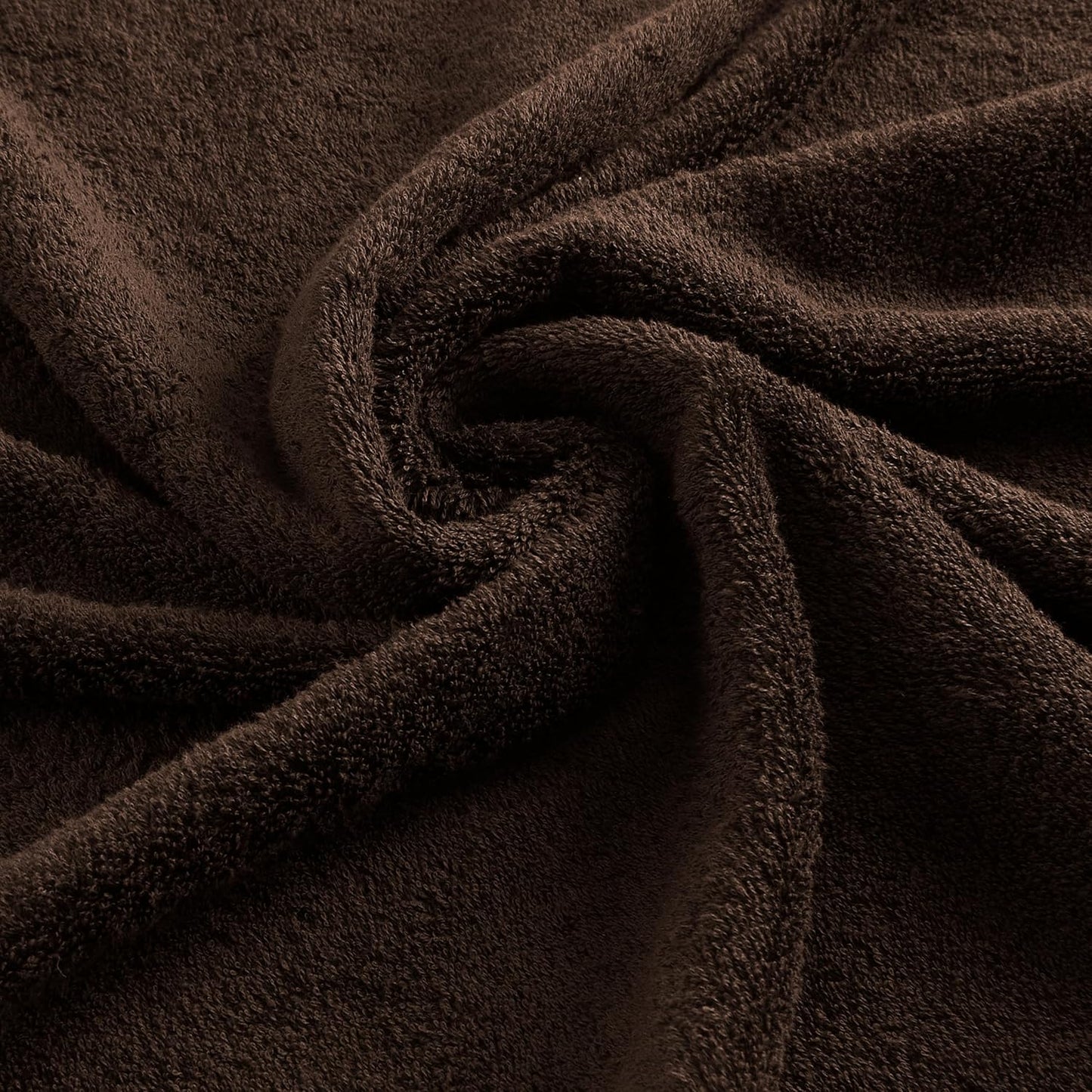 Premium 6 Piece Towel Set, 100% Turkish Cotton Soft Absorbent Towels (Chocolate Brown, 6 Piece Towel Set)