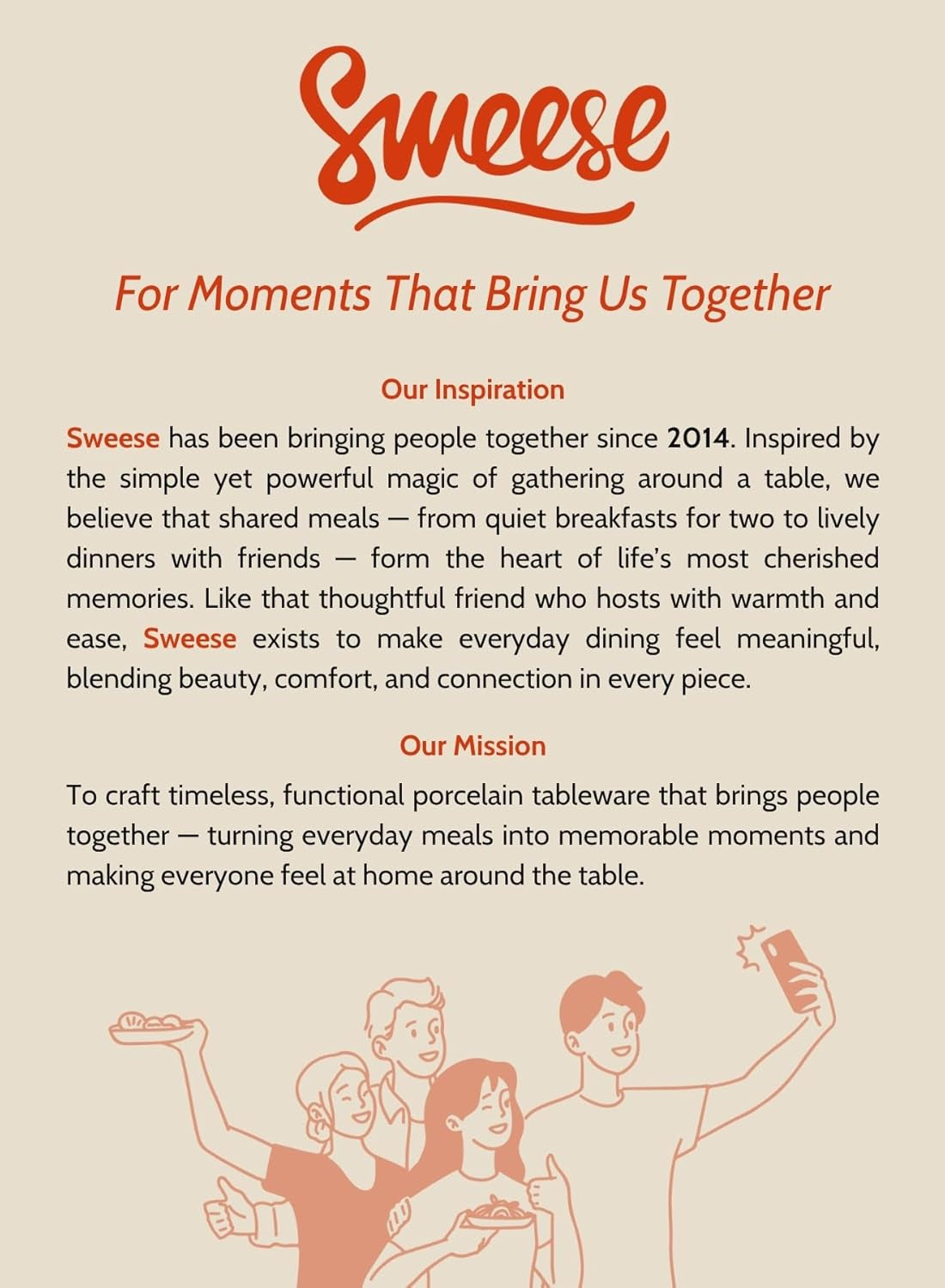 42Oz Porcelain Serving Bowls - Set of 4, 8-Inch White Bowls 