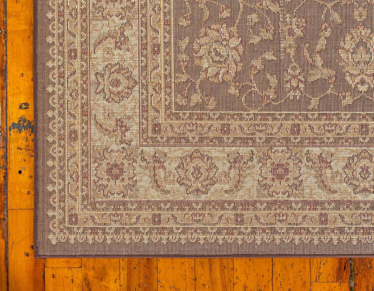 Voyage Collection Area Rug - St. Louis (2' 7" X 10' Runner Brown/Green)