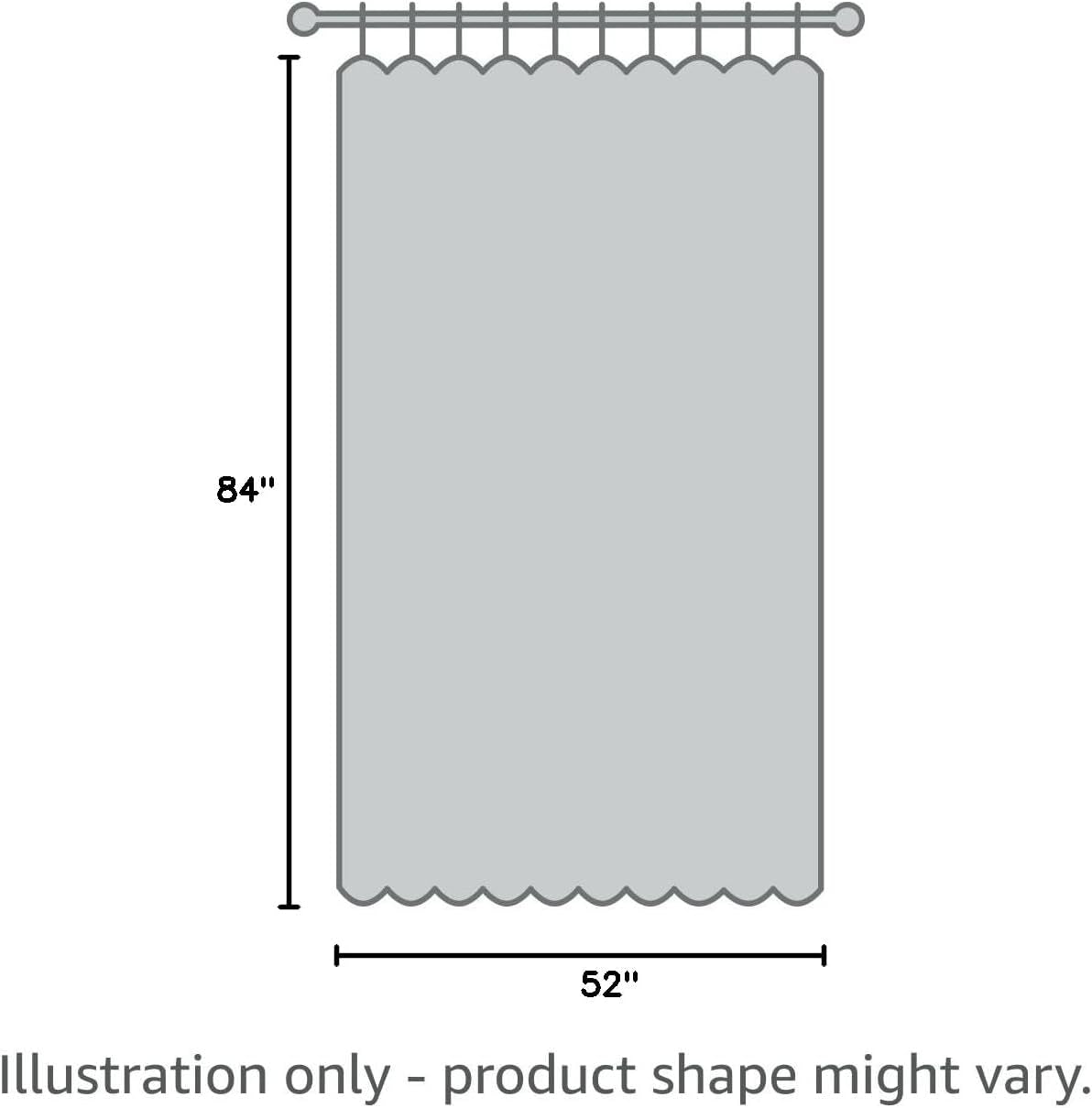 Blackout Curtains 84 Inch Long 2 Panels Set, Wave Grommet Bedroom Blackout Curtains, Thermal Insulated, Orange, 52" W X 84" L