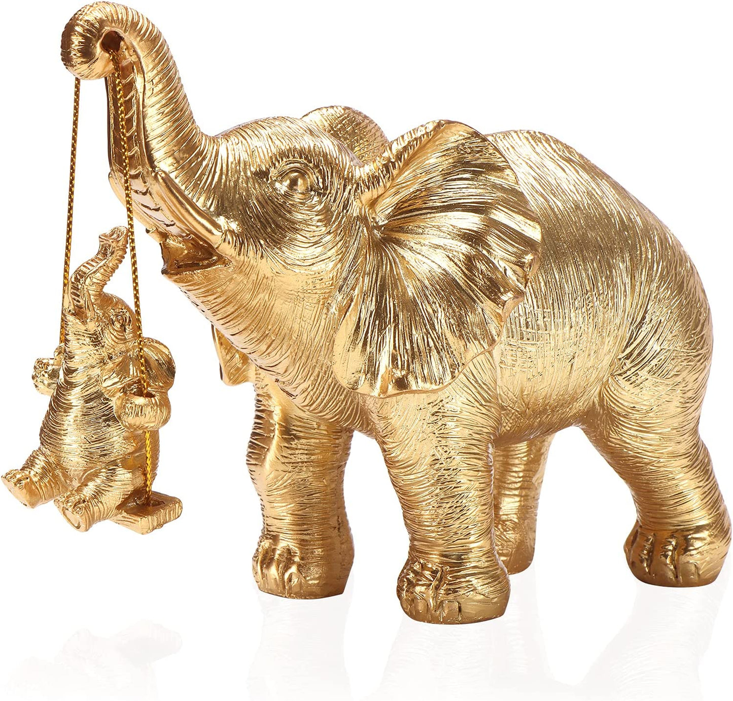 Gold Elephant Statue Home Decor