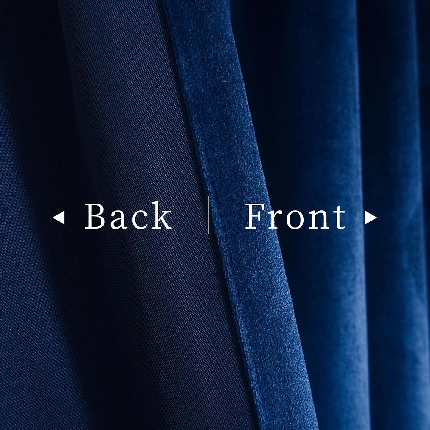 Royal Blue Velvet Curtains W52 X L84 Inches Long, 2 Panels