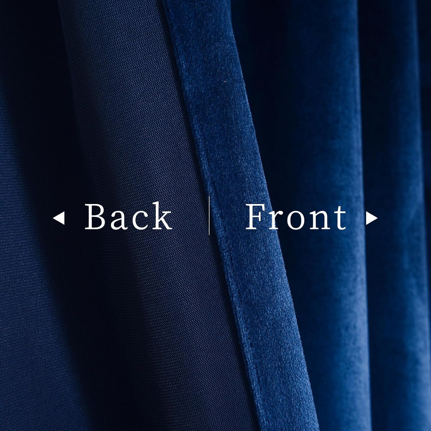 Royal Blue Velvet Curtains W52 X L84 Inches Long, 2 Panels