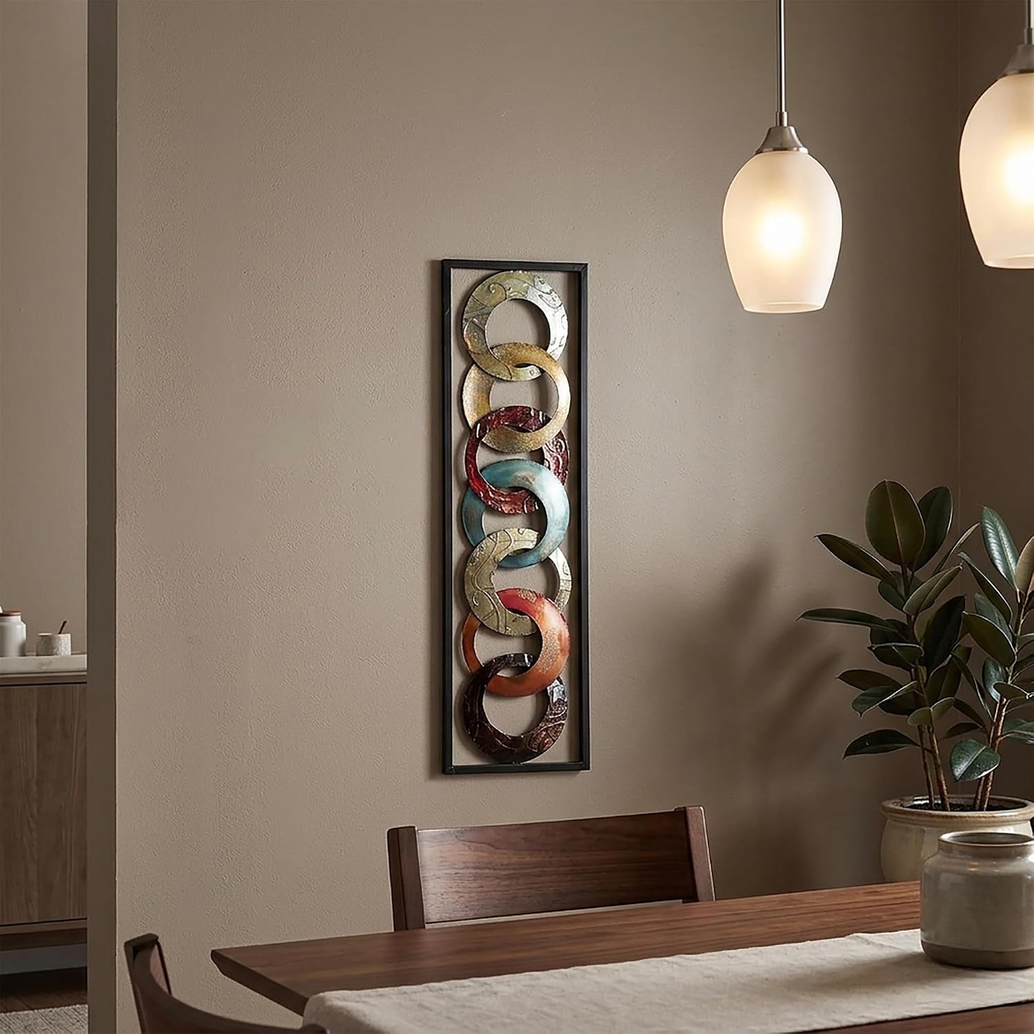 Metal Wall Décor 35" High. Ideal Gift for Home and Office