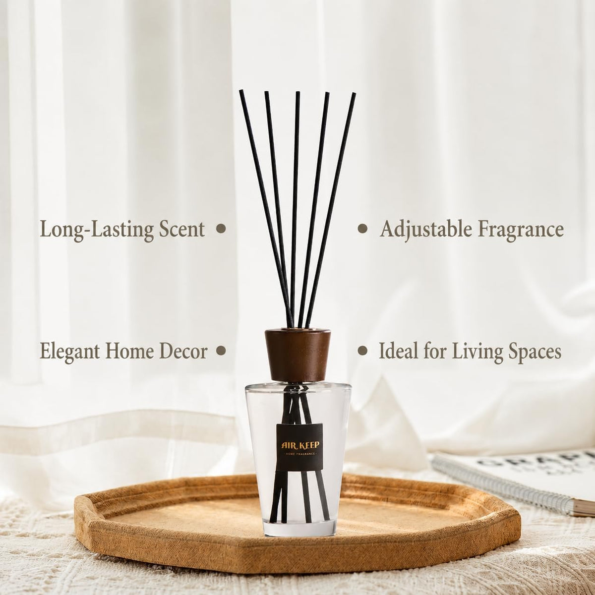 Reed Diffuser for Home, Lavender Eucalyptus, 5.1 Fl Oz (150 Ml)