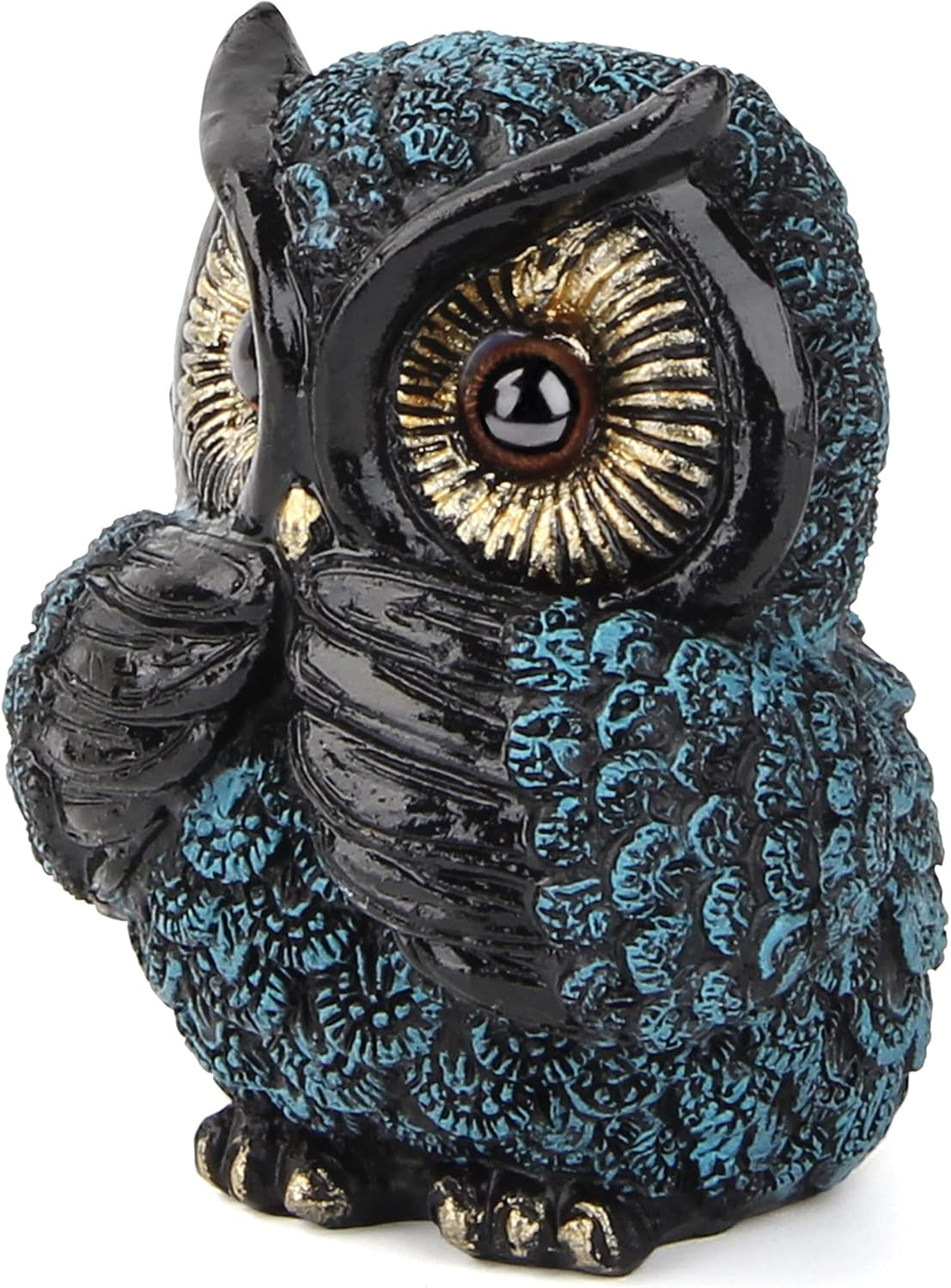 Owl Figurine and Sculptures for Shelf Decor Accents,3 Wise Owl Statue Bird Lover, See No Evil Hear No Evil Speak No Evil