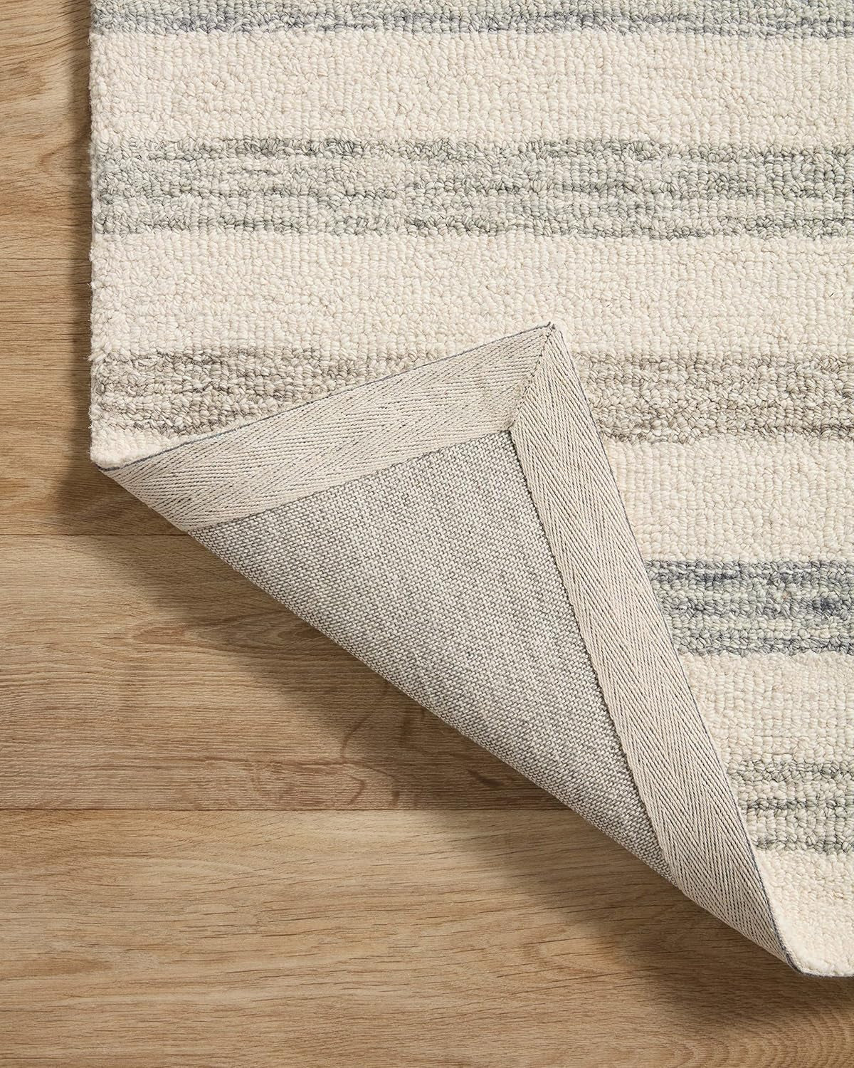 Chris Loves Julia, Chris Collection CHR-05 Ivory/Slate 2'-3'' X 3'-9'', .50" Pile Height, Accent Rug
