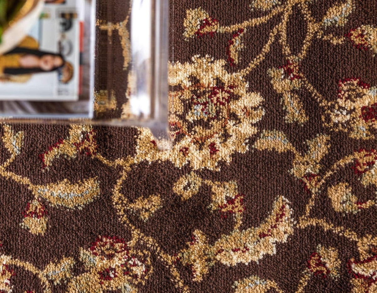 Voyage Collection Area Rug - St. Louis (2' 7" X 10' Runner Brown/Green)