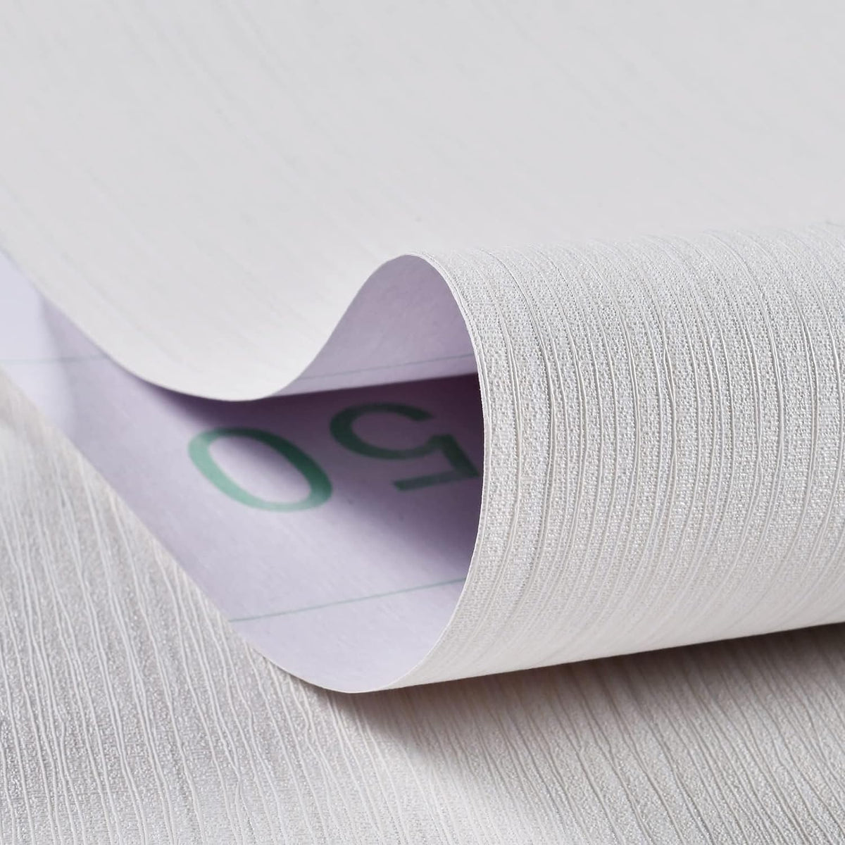 Grass cloth Textured Wallpaper 24In X 393In Fabric Contact Paper White Wallpaper Linen Peel and Stick (White)