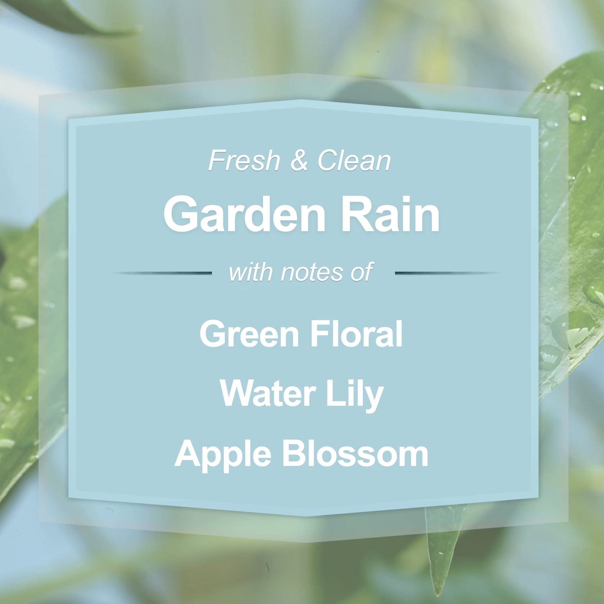 Garden Rain Scented 3-Wick Glass Jar Candle, 11.5 Oz