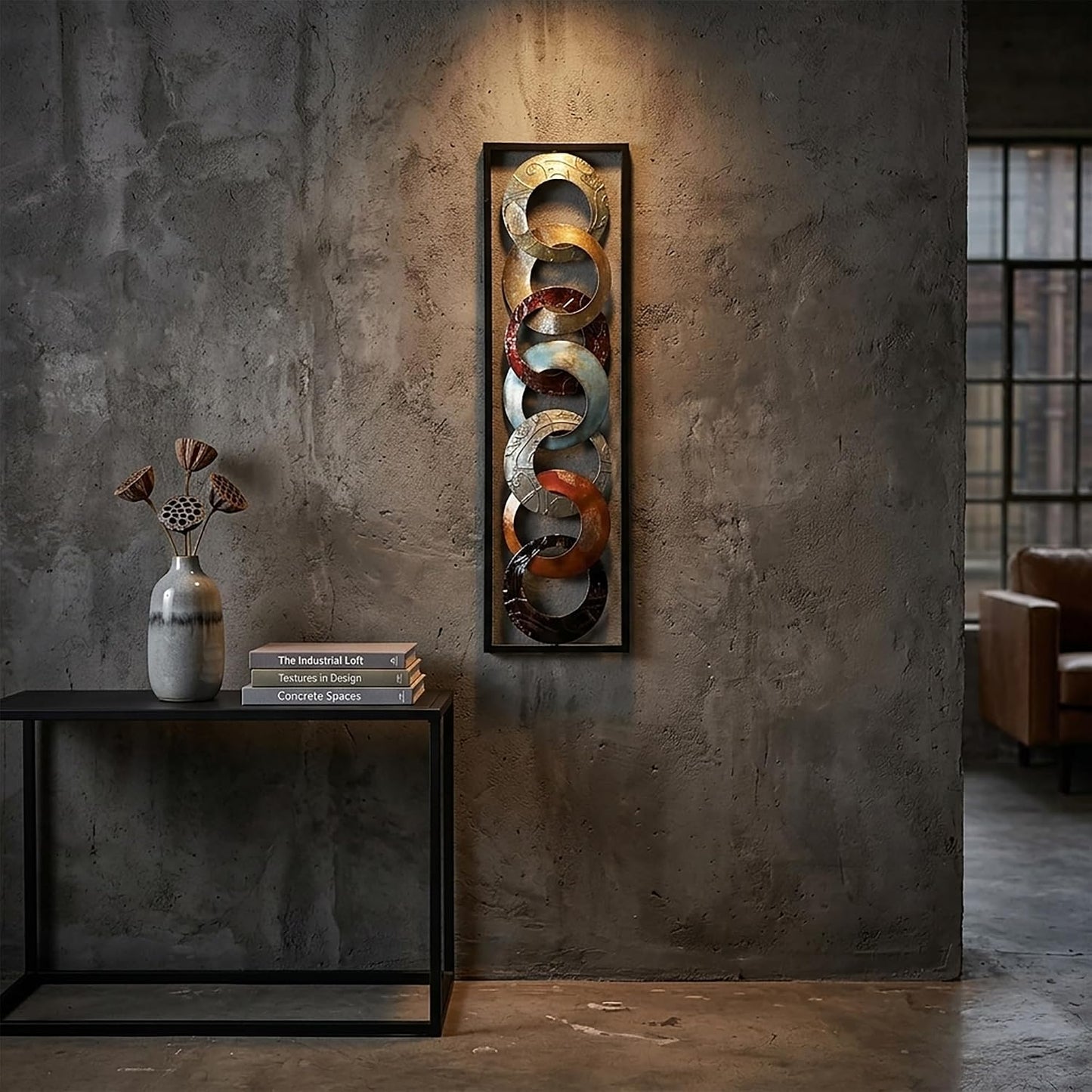 Metal Wall Décor 35" High. Ideal Gift for Home and Office
