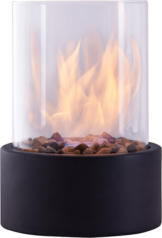 Indoor/Outdoor Portable Tabletop Fire Pit – Clean-Burning Bio Ethanol Ventless Fireplace - Small