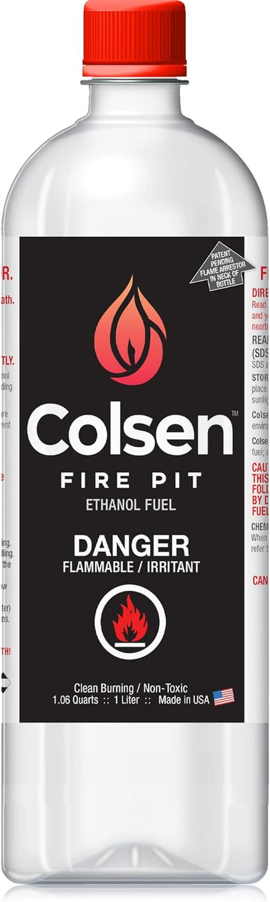 Tabletop Fire Pit Fuel (1000Ml /32 Oz.) - Smokeless Odorless Fireplace Ethanol Fuel 