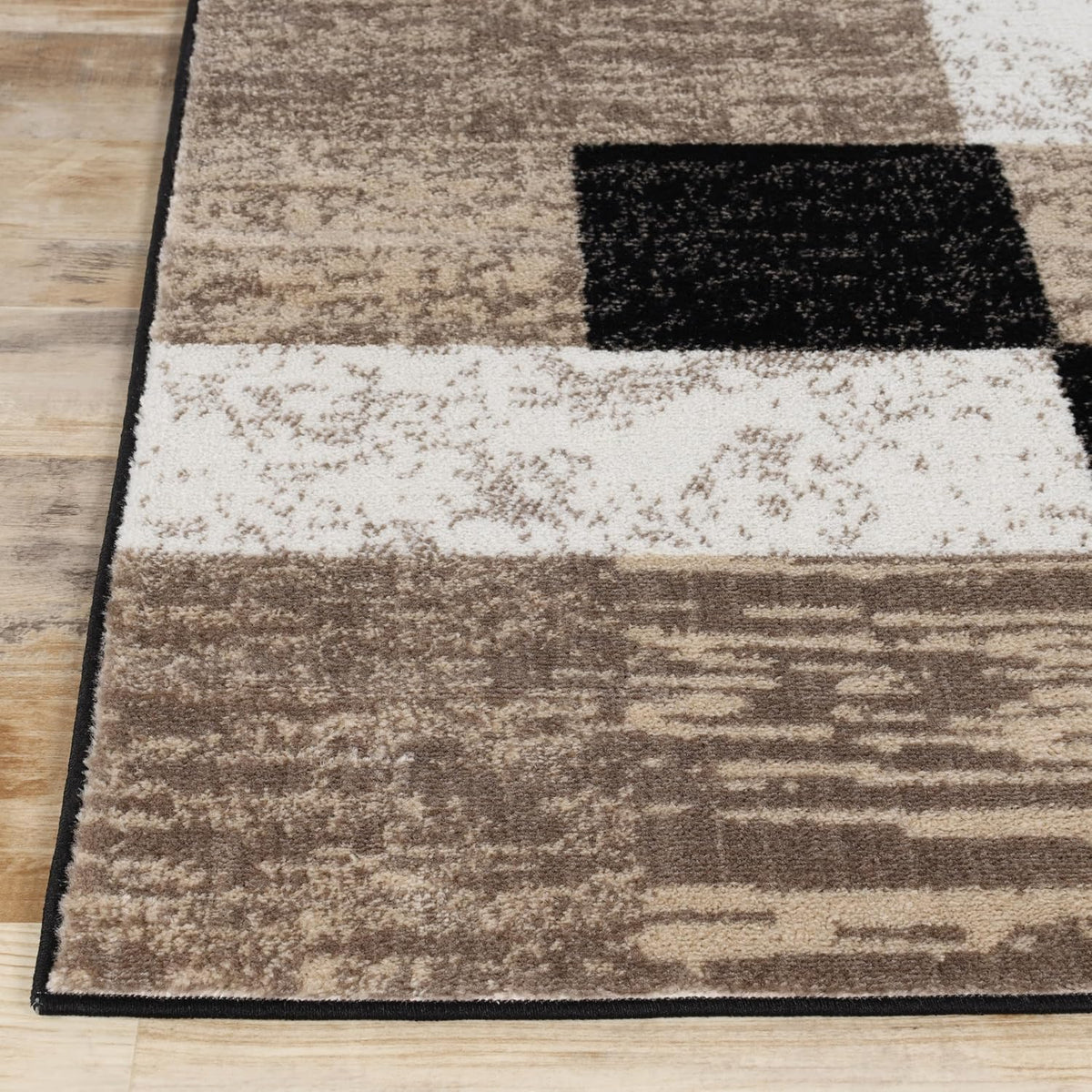 Rockwood Modern Geometric Indoor Area Rug, 3'X5', Ivory Beige