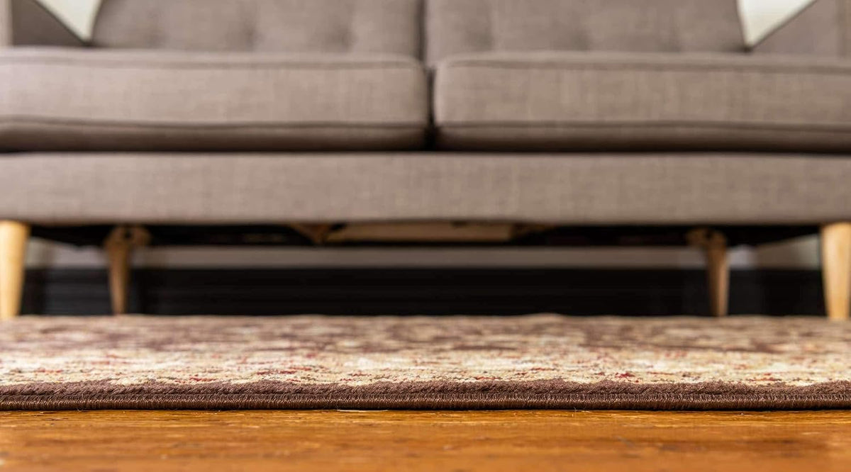 Voyage Collection Area Rug - St. Louis (2' 7" X 10' Runner Brown/Green)