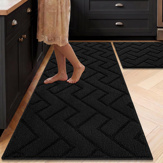 Kitchen Runner Rug,20"X48"+20"X32" Kitchen Set,Non-Slip Kitchen Mat